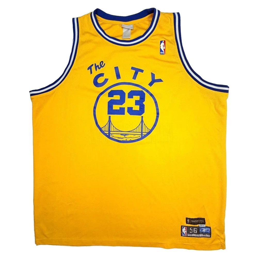 Vintage Y2K Reebok Warriors Jason Richardson #23 Jersey Size 56 Hardwood Classic